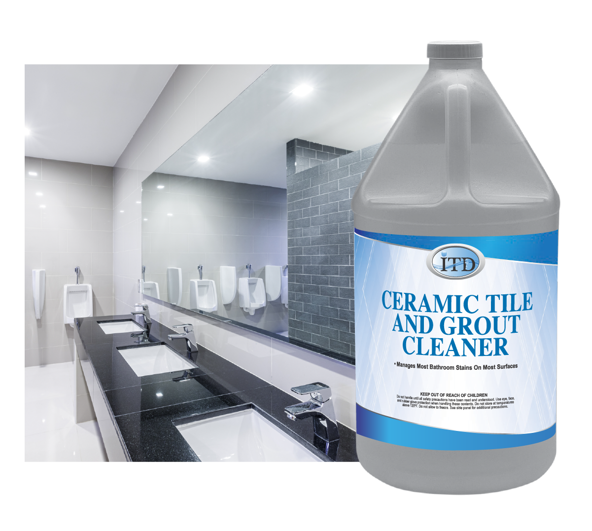 Ceramic Tile and Grout Cleaner- Remove Bathroom & Kitchen Stains - Industrial Cleaners Direct