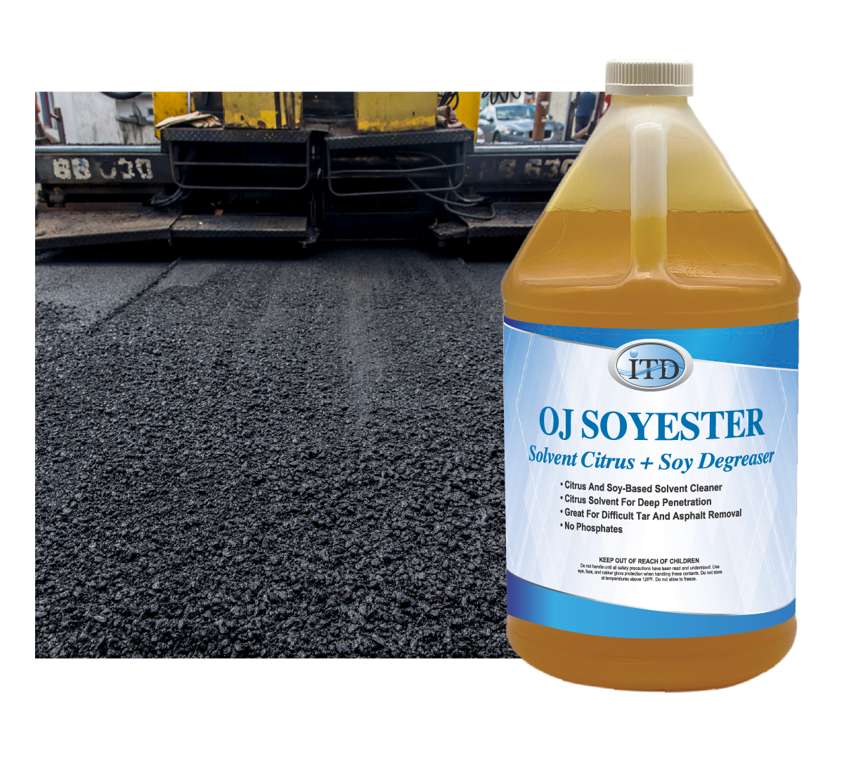 OJ Soyester – Premium Asphalt & Tar Remover - Industrial Cleaners Direct