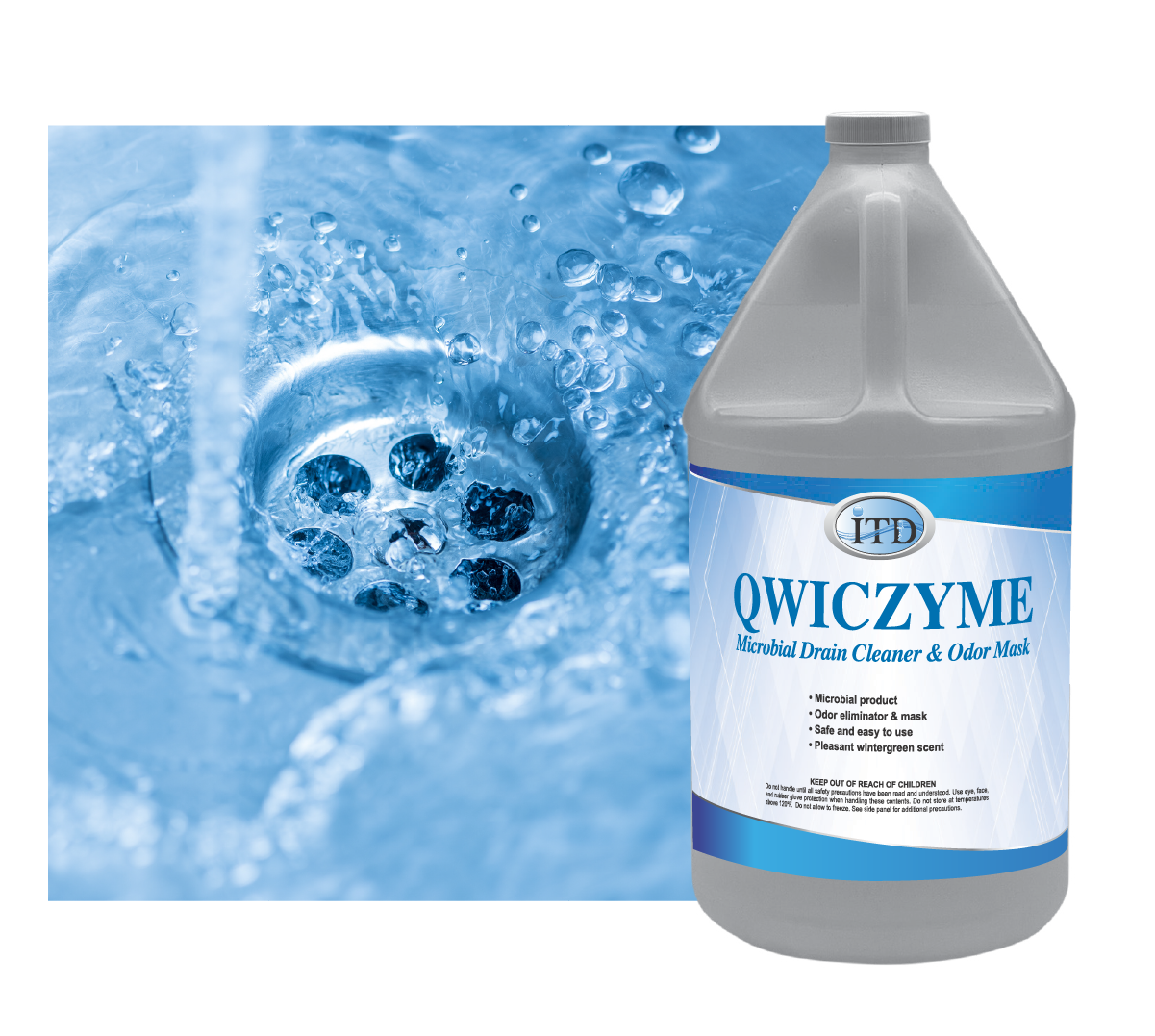 QwicZyme – Enzymatic Drain Cleaner - Industrial Cleaners Direct