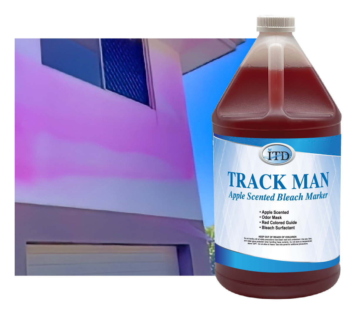 Track Man – Apple Scented Bleach Marker - Industrial Cleaners Direct