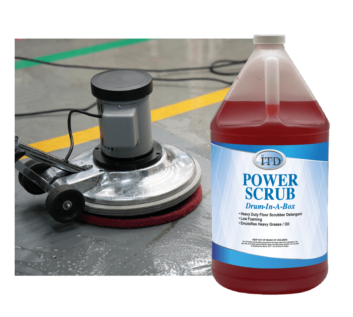 Power Scrub  – Floor Scrubber Detergent