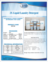 2X Liquid Laundry Detergent ($22/Per Gallon) Cleans 512 Commercial Loads