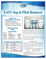 EASY Sap & Pitch Remover – Forestry Equipment Cleaner ($23.83/Per Gallon) Makes 16 Gallons